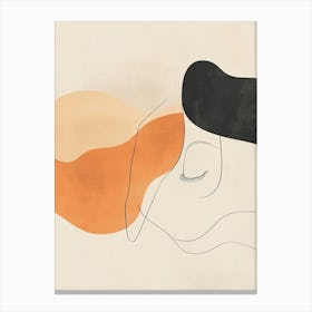 Woman'S Face Canvas Print