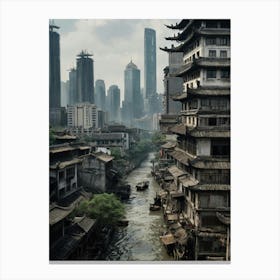 Old Chinese City Canvas Print