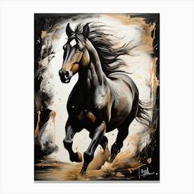 Horse Running Canvas Print