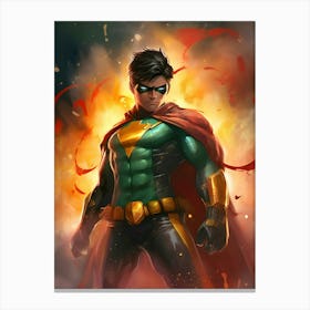 Robin Painting Canvas Print