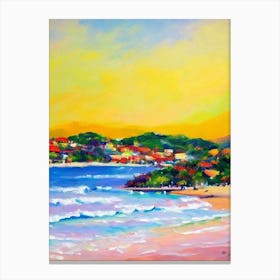Oludeniz Beach 2, Turkey Bright Abstract Canvas Print