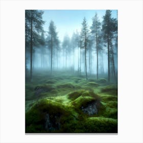 Foggy Forest 4 Canvas Print