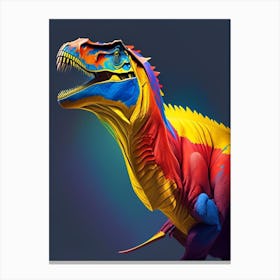 Gorgosaurus 1 Primary Colours Dinosaur Canvas Print