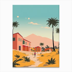 Haiti Travel Illustration Canvas Print