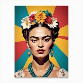 Frida Kahlo Portrait (31) Canvas Print