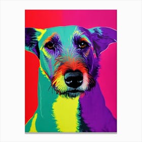 Scottish Deerhound Andy Warhol Style dog Canvas Print