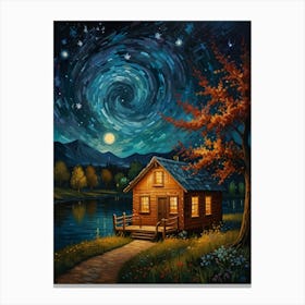 Cabin In The Woods 1 Canvas Print