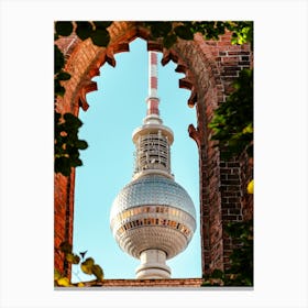 Berlin Tv Tower From The Old Monastery 02 Canvas Print