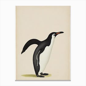 Penguin Illustration Bird Canvas Print