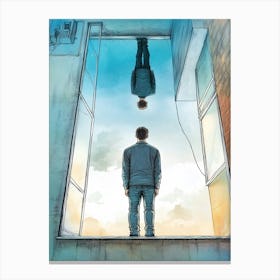 Man In The Window Canvas Print