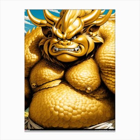 Big Golden Demon Canvas Print