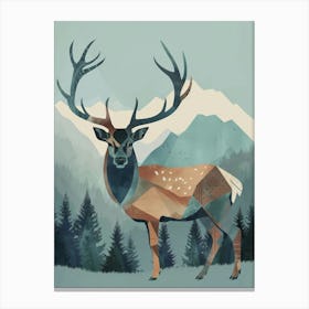 Deer In The Forest 9 Canvas Print