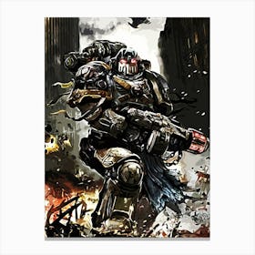 Warhammer 40k Warrior Canvas Print