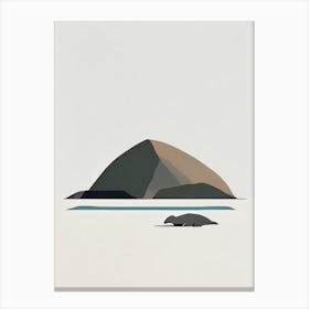 Komodo Island Indonesia Simplistic Tropical Destination Canvas Print