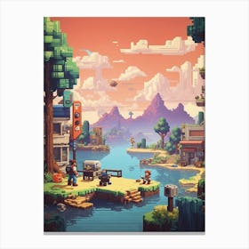 Pixel Art Canvas Print