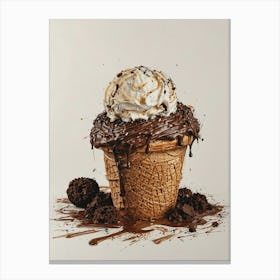 Ice Cream Cone 25 Canvas Print