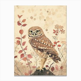 Burrowing Owl Painting 4 Canvas Print