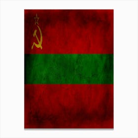 Transnistria Flag Texture Canvas Print