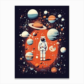 Astronomy's Wanderer: Journey in Space Canvas Print