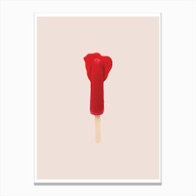 Red Lollipop Canvas Print