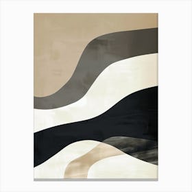 Beige Horizonscape Minimalist Style Canvas Print