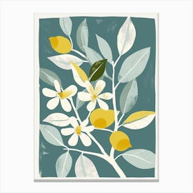 Lime Tree Flat Illustration 1 Canvas Print