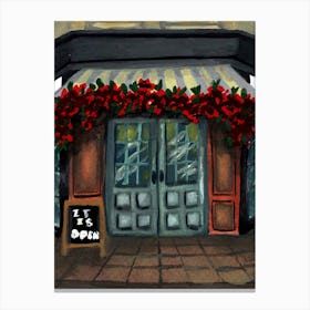 Dreamy City Cafe Canvas Print