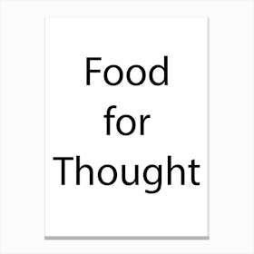 Food And Drink Quote 7 Canvas Print