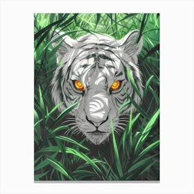 White Tiger 4 Canvas Print