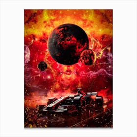 Formula 1 Fire In The Paddock Canvas Print
