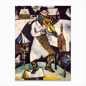 The Fiddler, Marc Chagall Canvas Print