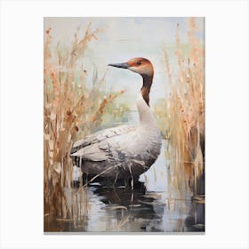 Bird Painting Loon 3 Canvas Print