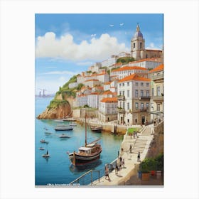 Portugal, Atlantic Ocean beach. 1 Canvas Print