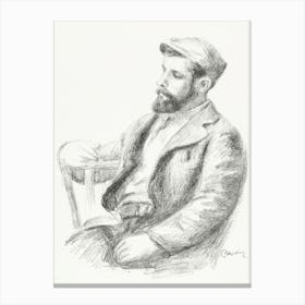 Portrait Of Louis Valtat, Pierre Auguste Renoir Canvas Print