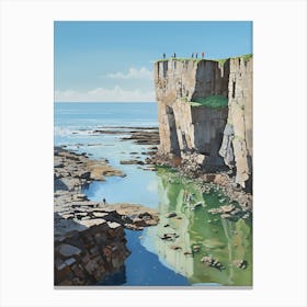 Cliffs Of Scotland Canvas Print