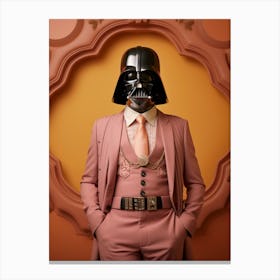 Darth Vader In Wes Anderson Style 11 Canvas Print