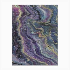 Purple Galaxy Painting Canvas Print