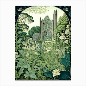 Tresco Abbey Gardens, United Kingdom Vintage Botanical Canvas Print