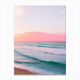 Dicky Beach, Australia Pink Photography 2 Canvas Print