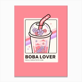 Boba Lover Canvas Print