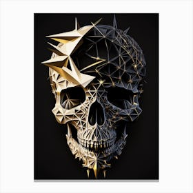 Skull With Spikes Canvas Print