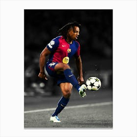 Jules Kounde Of Fc Barcelona Canvas Print