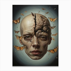 Butterfly Head Canvas Print