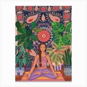 Yoga Time Canvas Print