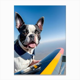 Boston Terrier-Reimagined 124 Canvas Print