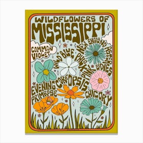Mississippi Wildflowers Canvas Print