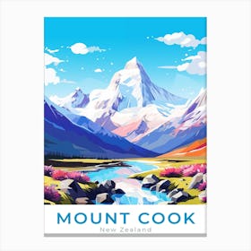 New Zealand Mount Cook Travel Canvas Print