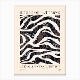 House Of Patterns Zebra Animal Print Pattern 5 Canvas Print