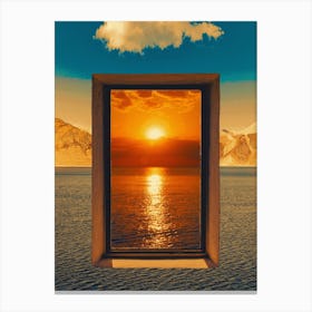 Surrealism Window Portal Canvas Print