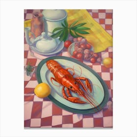 Crawfish Still Life Painting Canvas Print